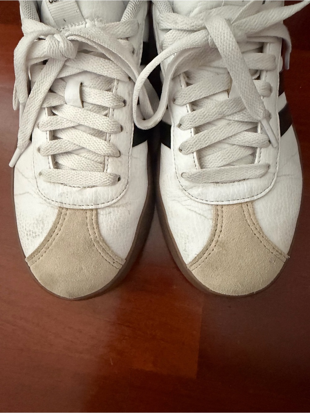 adidas White Black Casual Platform Sneakers - Picture 4 of 7